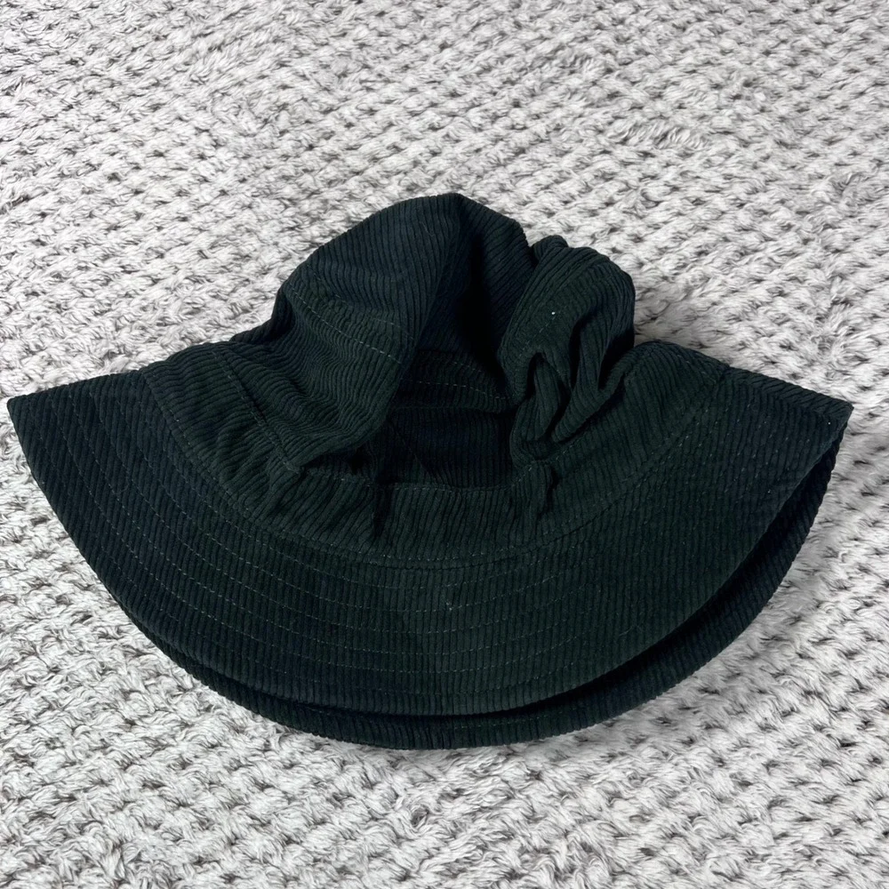 J Crew Unisex Casual Corduroy Bucket Hat Dark Green Size S/M BE128 NWT‎
